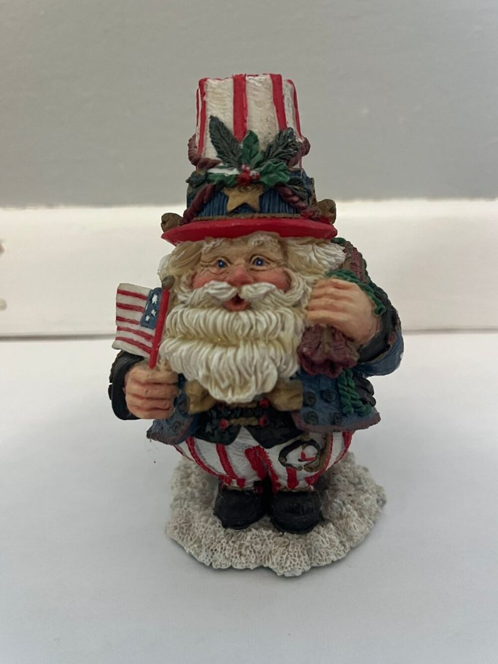 Vintage 1994 Crinkle Claus American Santa Figurine Possible Dreams
